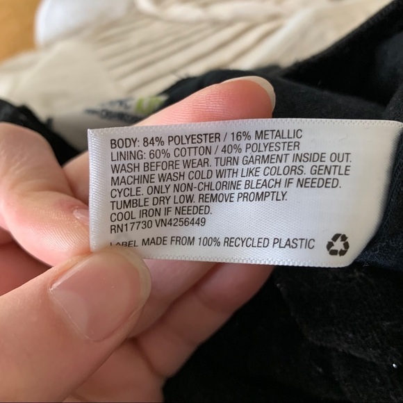 Oshkosh Genuine Kid Black Sparkle Velvet Sweatpant - Picture 5 of 5